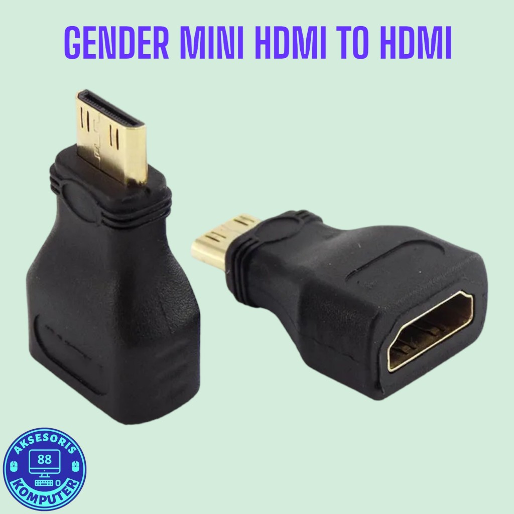 GENDER | MINI HDMI TO HDMI | MINI HDMI MALE TO HDMI FEMALE