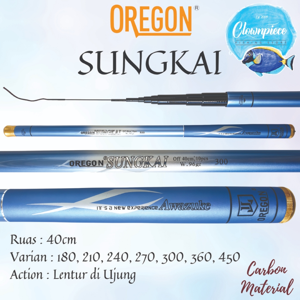 Joran Tegek Oregon SUNGKAI / Joran Pancing Oregon SUNGKAI / Joran Tegek Pancing Oregon SUNGKAI / Teg