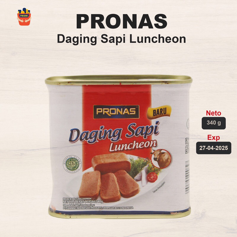 

Promas Daging Sapi Luncheon Kaleng 340 g - Beef Luncheon Meat Makanan