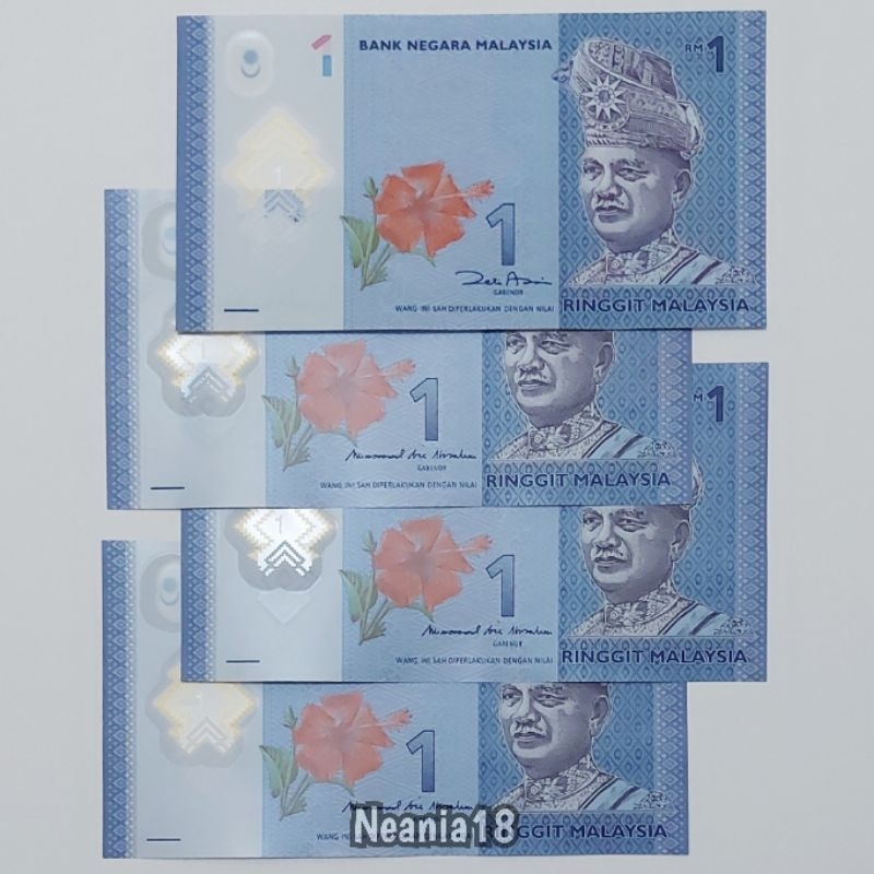 Koleksi Ringgit Malaysia Pecahan 1 Ringgit Polymer