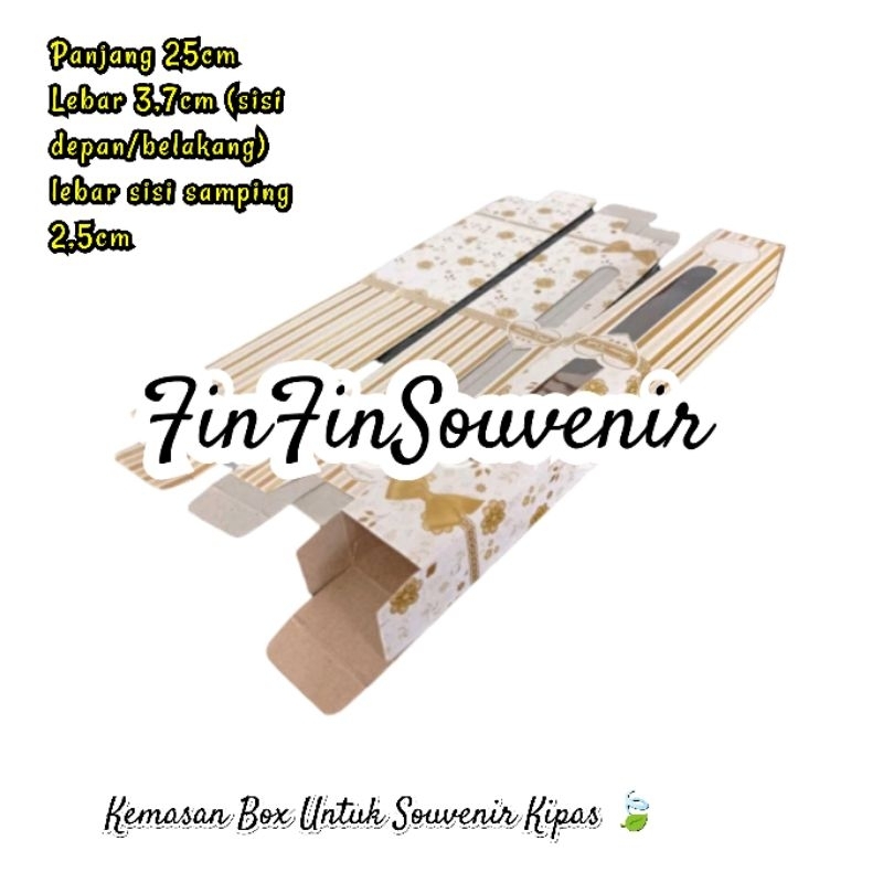 kemasan Box Motif kw untuk souvenir Kipas spanyol