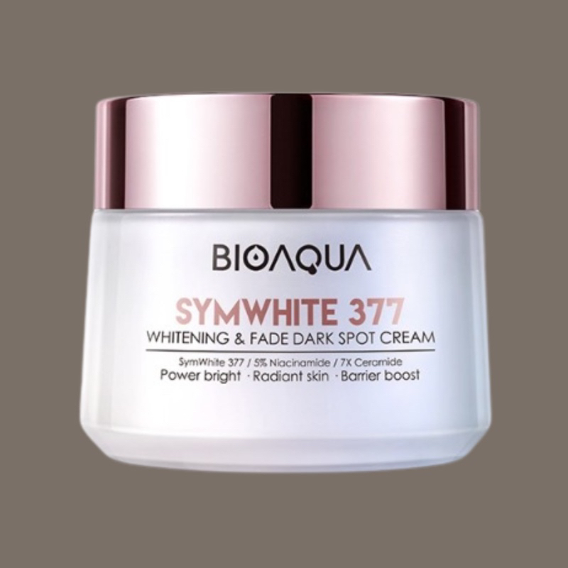 BIOAQUA SymWhite 377 Dark Spot Brightening Cream - 50gr Krim Wajah Siang Malam Pelembab Muka Mencera