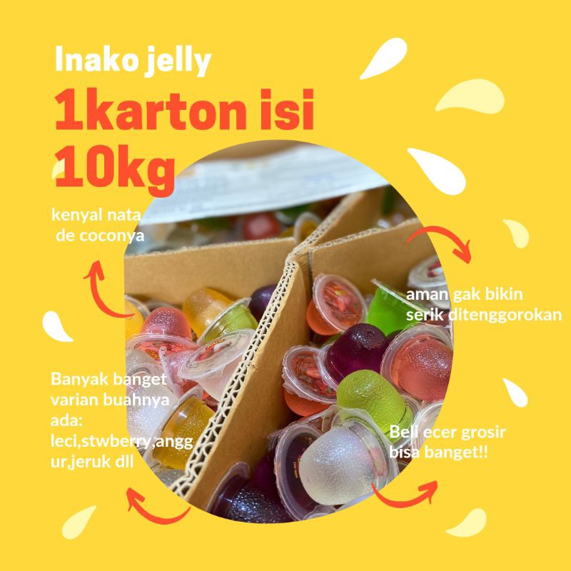 

❤GROSIR❤ JELLY INAKO 1KG JATIM