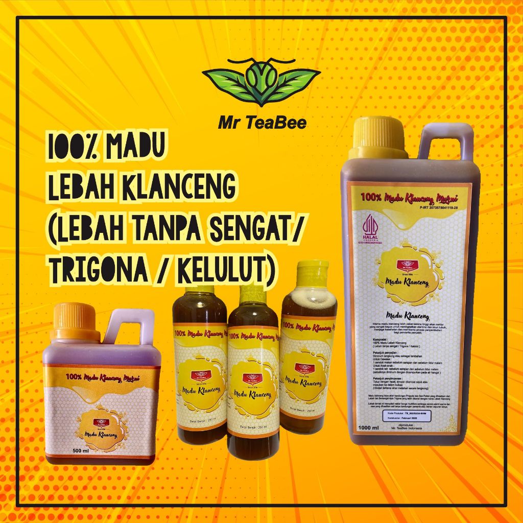 

Madu Klanceng / Trigona Asli Murni netto 500ml