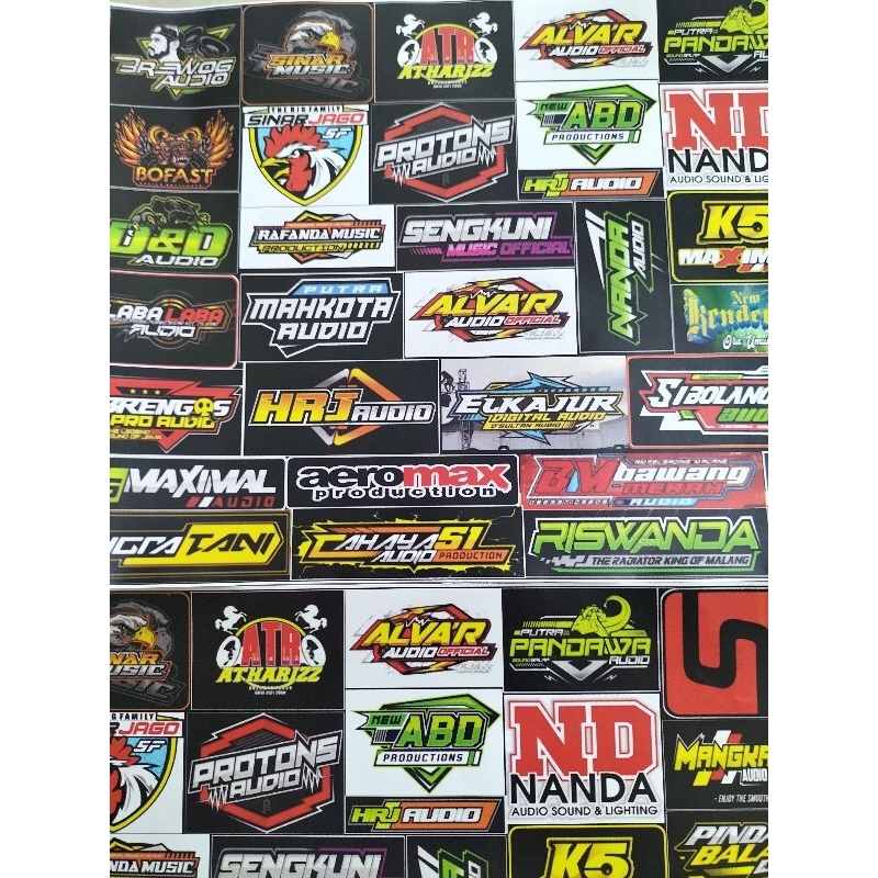 

STIKER SOUNDSYSTEM / STIKER PACK ISI 38 BIJI BAHAN CROMOp