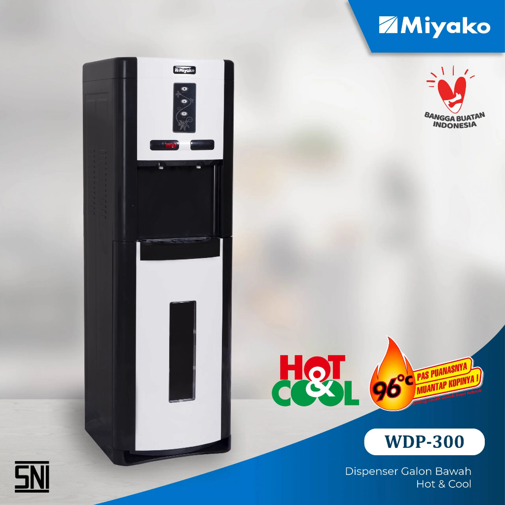 [INSTANT MEDAN] Dispenser Air Tinggi Miyako Galon Bawah Dingin WDP 300 - Garansi Resmi 1 Tahun