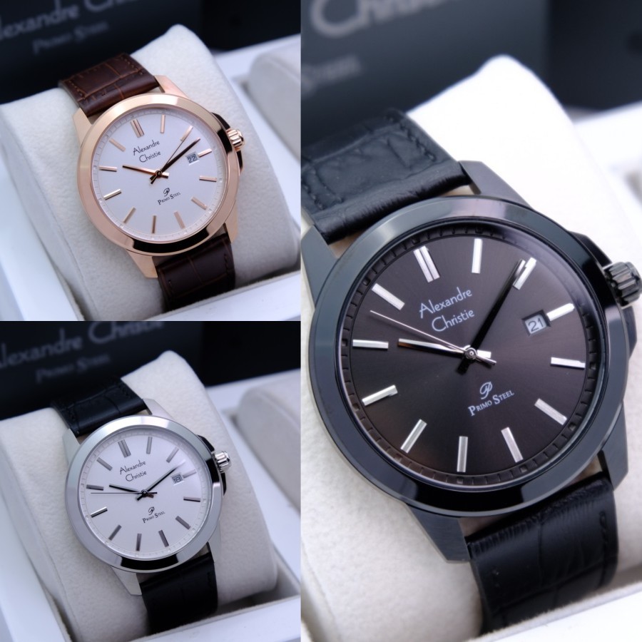 Jam Tangan Pria Alexandre Christie AC 1017 AC1017 Black Series Terbaru Original
