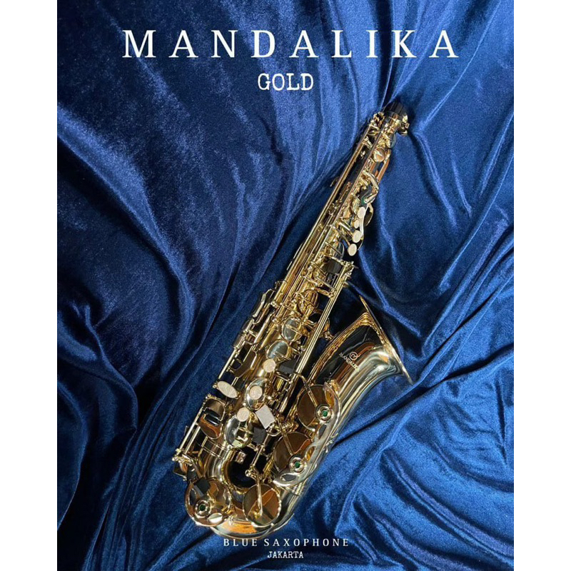 READY STOK ALTO SAXOPHONE GOLD LACQUER MANDALIKA 100% BARU BERGARANSI