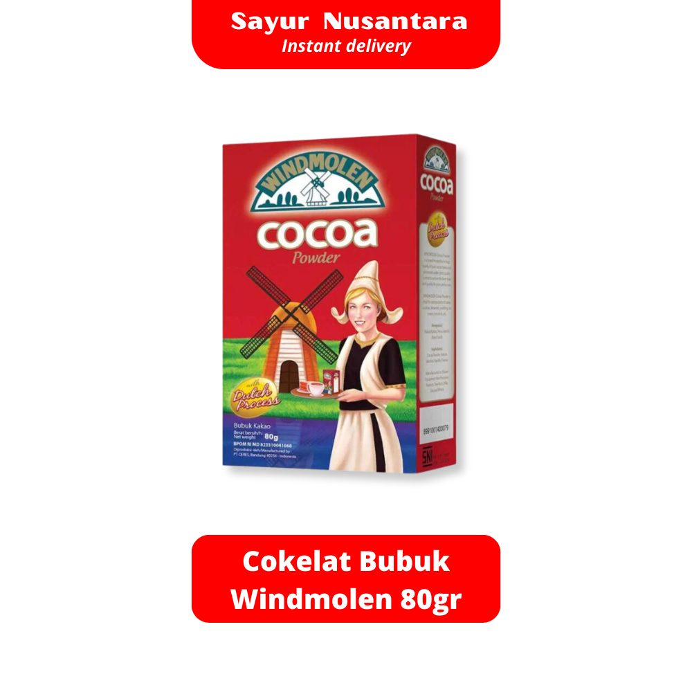 

Cokelat Bubuk Windmolen 80gr - Sayur Nusantara