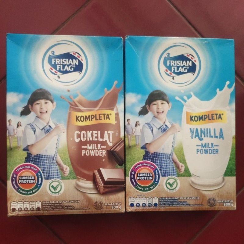 

Frisian Flag Kompleta COKLAT,vanila,full cream 800g