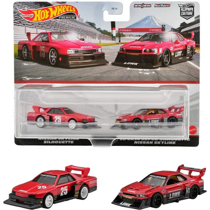 HKF49 -  HOTWHEELS TWIN PACK LBWK NISSAN SKYLINE