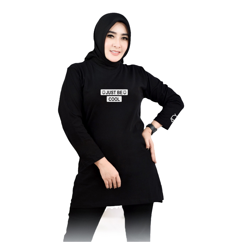 Tunik Kaos - OrangeBee New Collection - Tunik Muslimah - Tunik Kekinian - Tunik Kaos Muslimah /0089