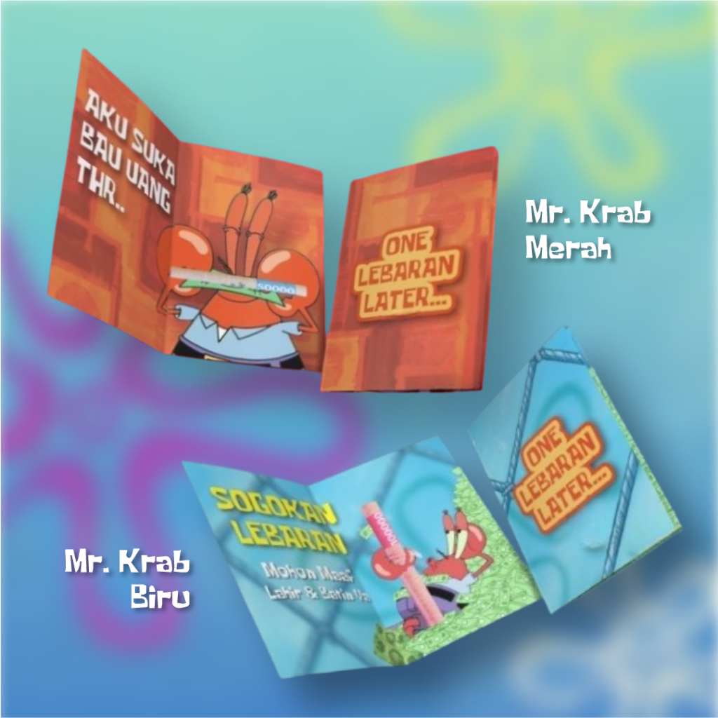 

Kartu Amplop Lebaran THR Angpau Spongebob Premium | Beli Banyak makin Murah