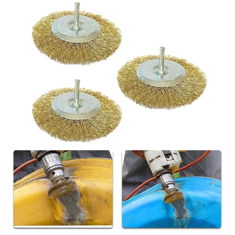 Mata Bor Sikat Kawat Mini Brush Poles Grinder Wire Brush Polishing