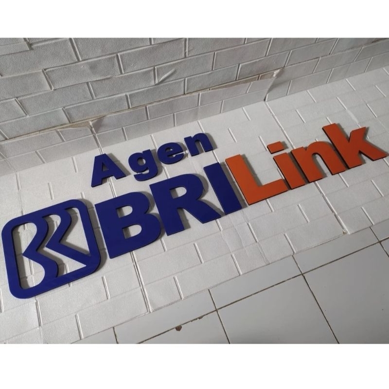 Logo Agen BriLink Akrilik Spons Tempel Di Dinding/Akrilik Agen Brilink