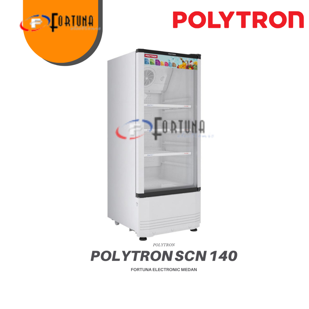 SHOWCASE POLYTRON 3 RAK SCN 140X/ SCN140X DISPLAY COOLER MEDAN