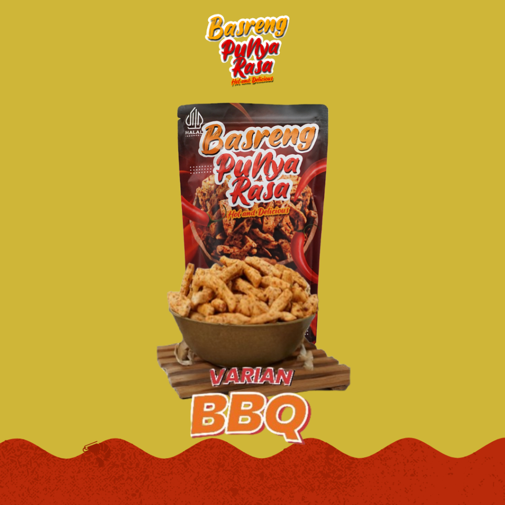

Basreng Punya Rasa Cemilan Stik Basreng Renyah Rasa BBQ Gurih Dengan Ekstrak Kencur dan Daun Jeruk