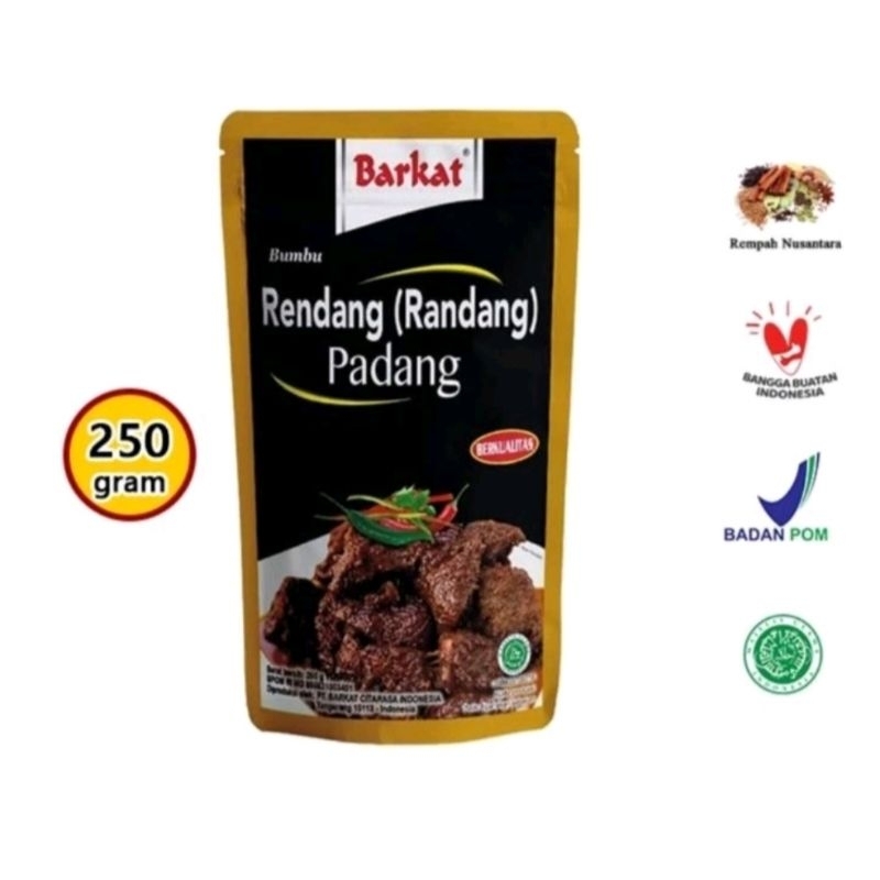 

BUMBU RENDANG Padang Barkat 250gr asli khas Minang