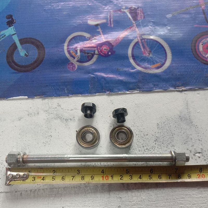 AS + BEARING SEPEDA BAGIAN BELAKANG