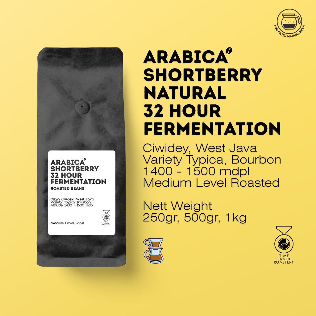 

Arabica Shortberry Natural 32 Hour Fermentation Roasted Beans Filter Manual Brew