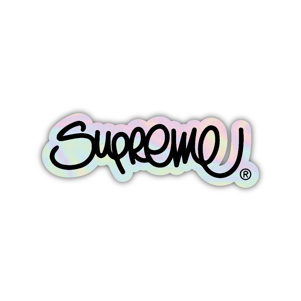 

sticker supreme, stiker hologram satuan- Z113