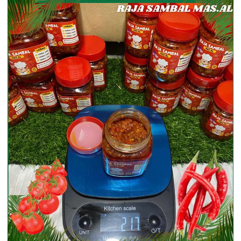 

sambal paru sapi/sambal baby cumi . pedas nikmat nett200g. kemasan seal
