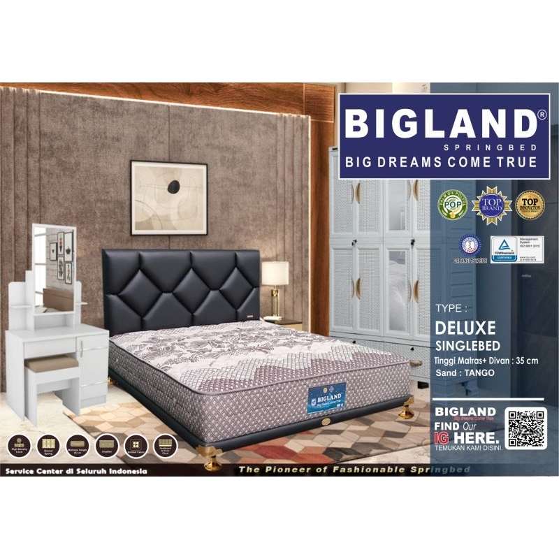 Bigland Deluxe Kasur / set 160cm (Khusus cilegon)