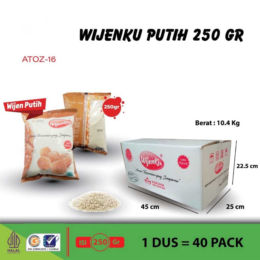 

WIJENKU, Wijen putih india 250 Gr/ Sesame seeds super premium