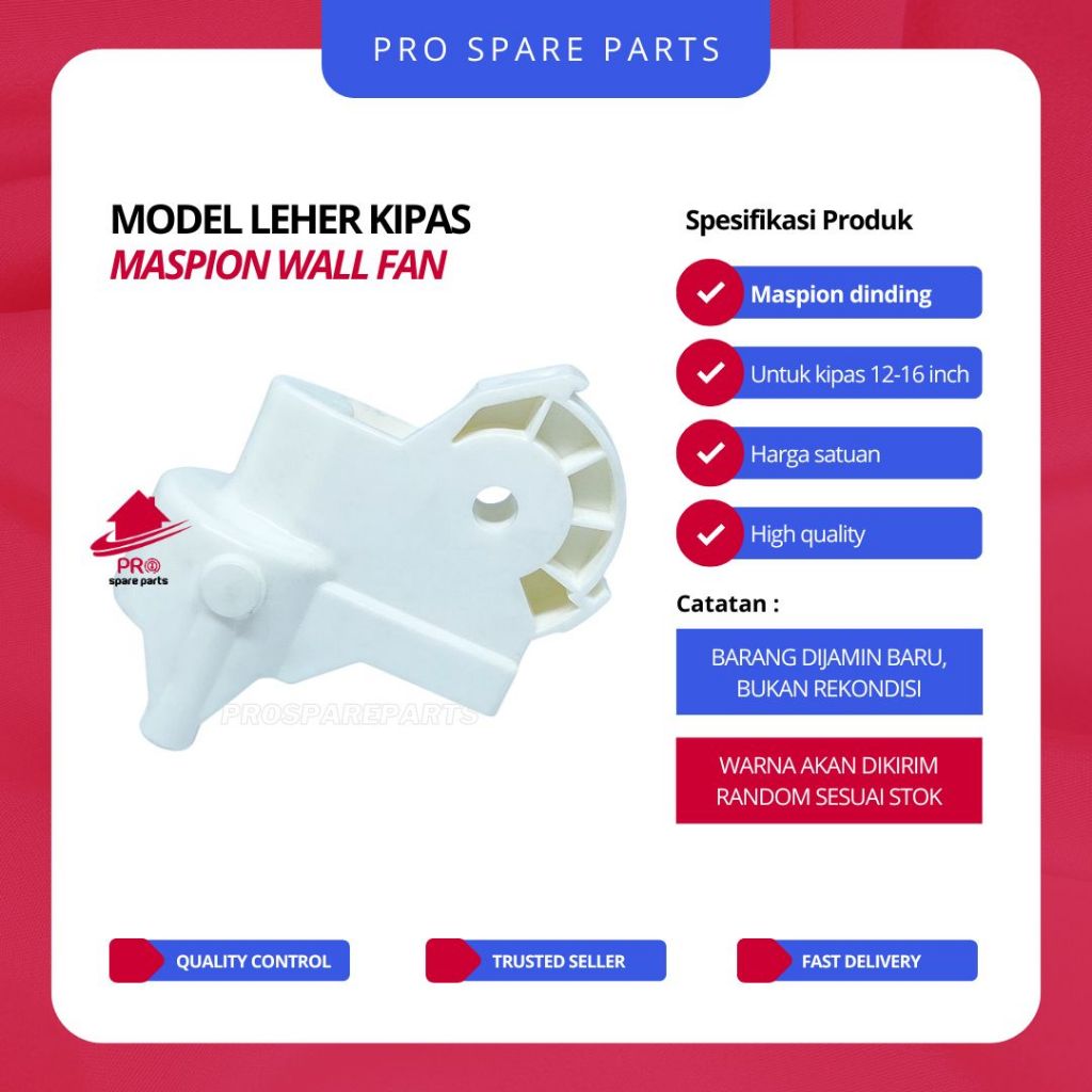 Leher Model MASPION WALL FAN - Leher Kipas Angin Model Maspion Dinding - Sparepart Kipas Angin