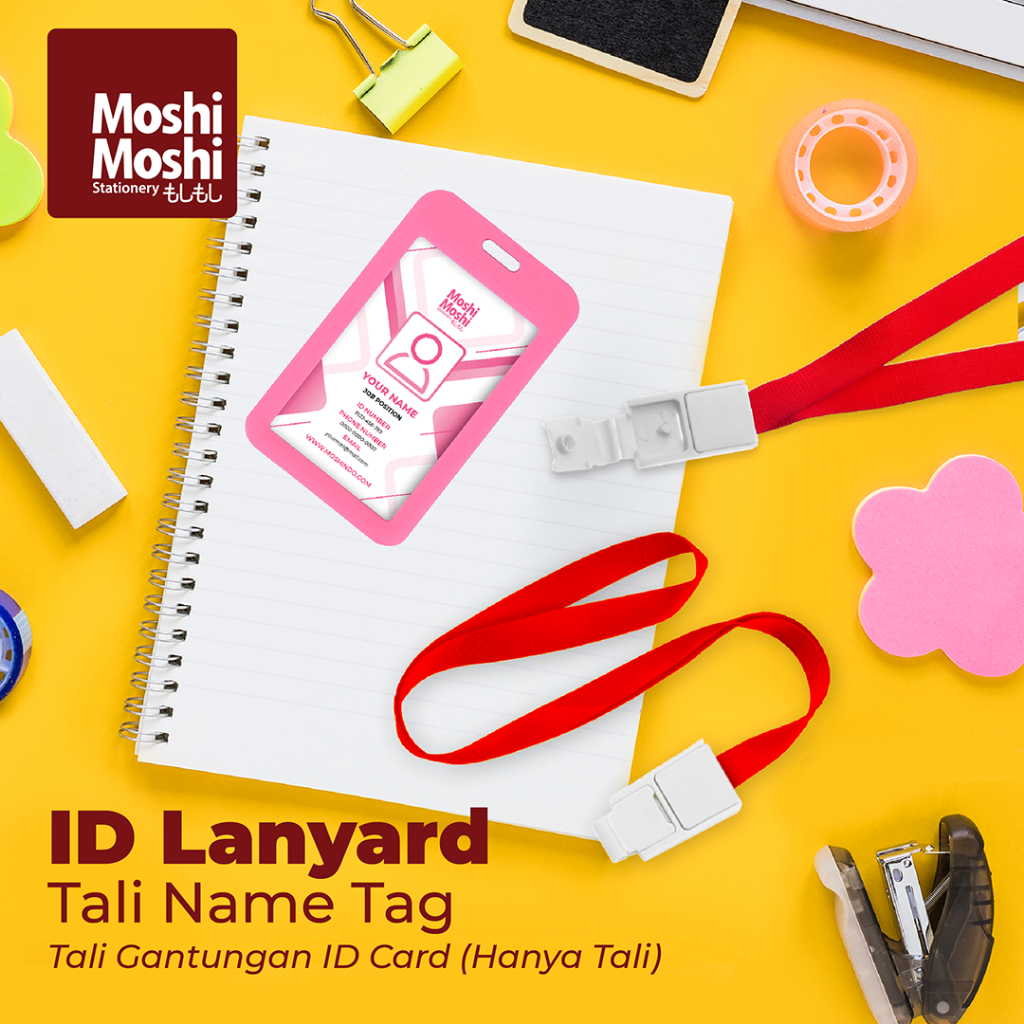 

ID Lanyard Moshi Tali Klip Gantungan Name Tag Kartu Akses Identitas