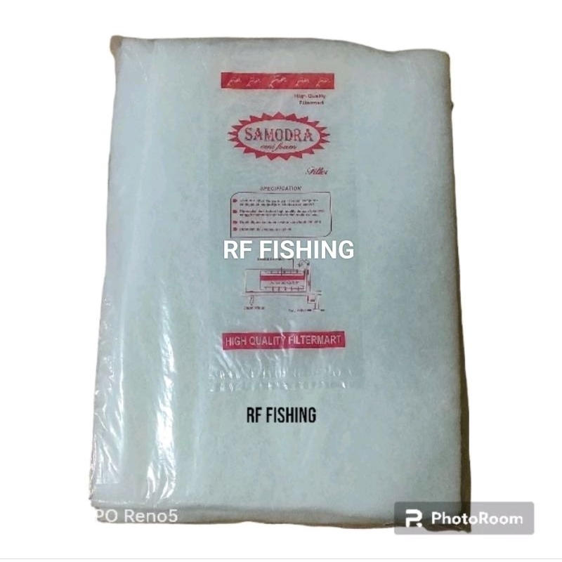 Kapas Busa Filter Aquarium 200x100cm Jumbo/Kapas Waterium Kolam Bahan Tebal