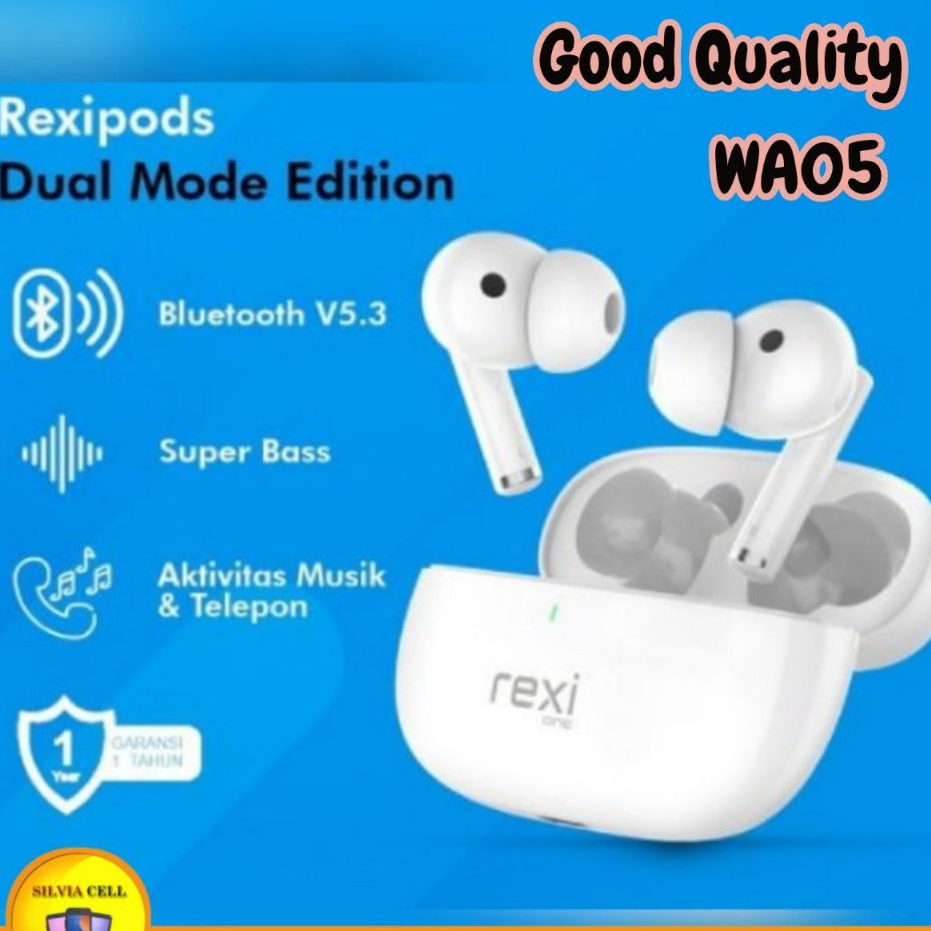 TWS 5.3 Super Bass HD Stereo Headset Bluetooth REXI WA05 Earbuds