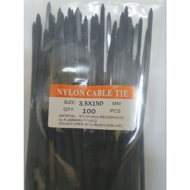 

Kabel tali ties pengikat barang 3.5mm x 150mm / 1 pack isi 100 pcs