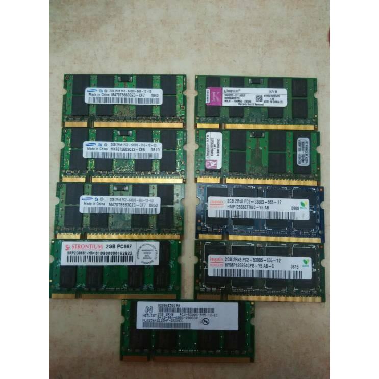 Ram  Memory  Murah Laptop Notebook  Bekas Ddr2 2GB Bergaransi