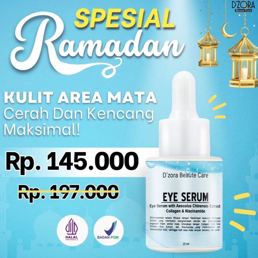 Cuci Gudang Dzora Beaute Care Eye Serum  Eye Serum Kantung Mata Dan Mata Panda  Serum Anti Aging Unt
