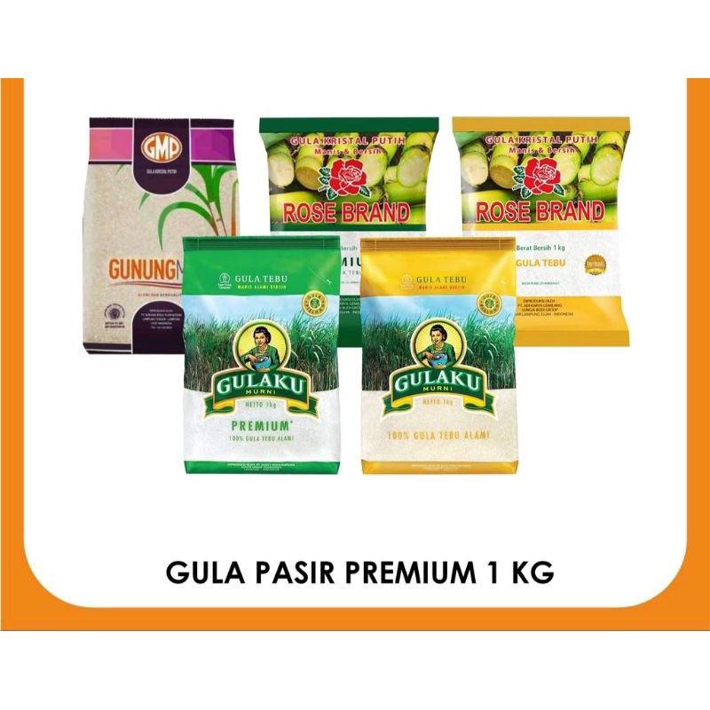 

Gula Pasir Premium 1kg + Packing Kerdus