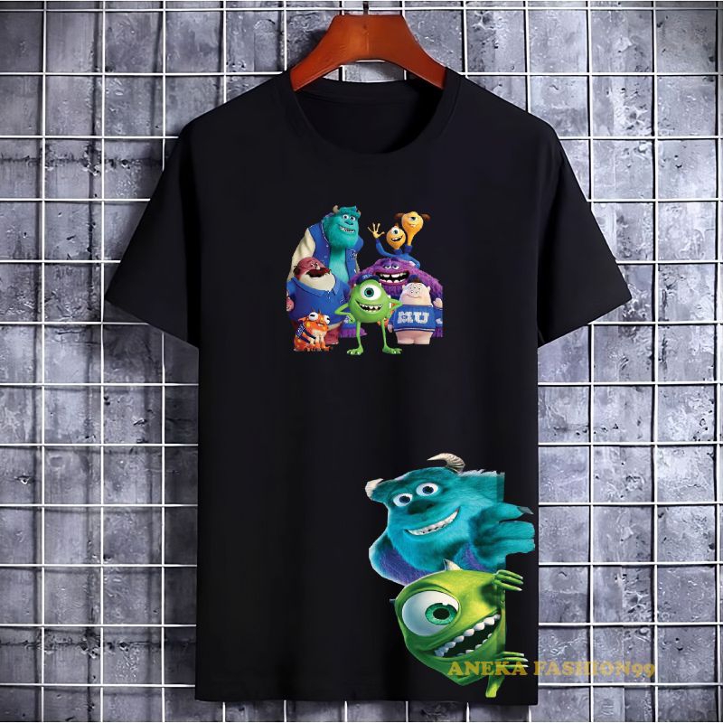 KAOS MOTIF MONSTER INC KAOS FULL PRINT KAOS TOYS KIDS KAOS FAMILY KAOS KELUAR KAOS DEWASA PRIA-WANIT