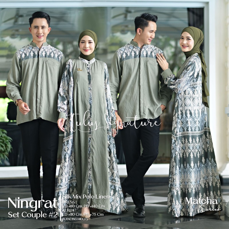 Couple set Gamis Ningrat #2 by Tulus Signature