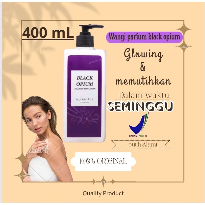 JEUNE FEN Black Opium Collagen Body Lotion Moisturize Brightening Menutrisi