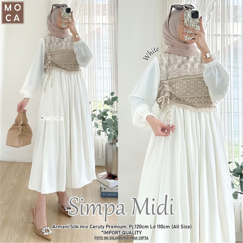 Marisa Midi Dress /Kalya/Simpa/Floten/Ginsi/Nalin/Lavia/Fibna/ Marita Midi Dress by Original Moela M