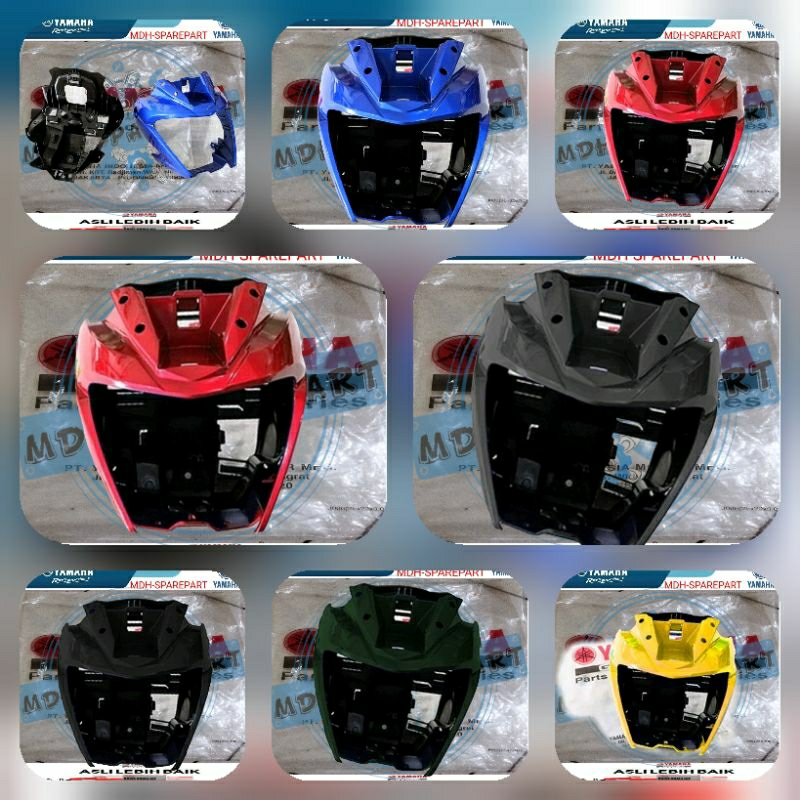 PAKET BATOK COVER LAMPU DEPAN BELAKANG MERAH BIRU KUNING ABU HITAM HIJAU DOFF METALIK YAMAHA ALL NEW