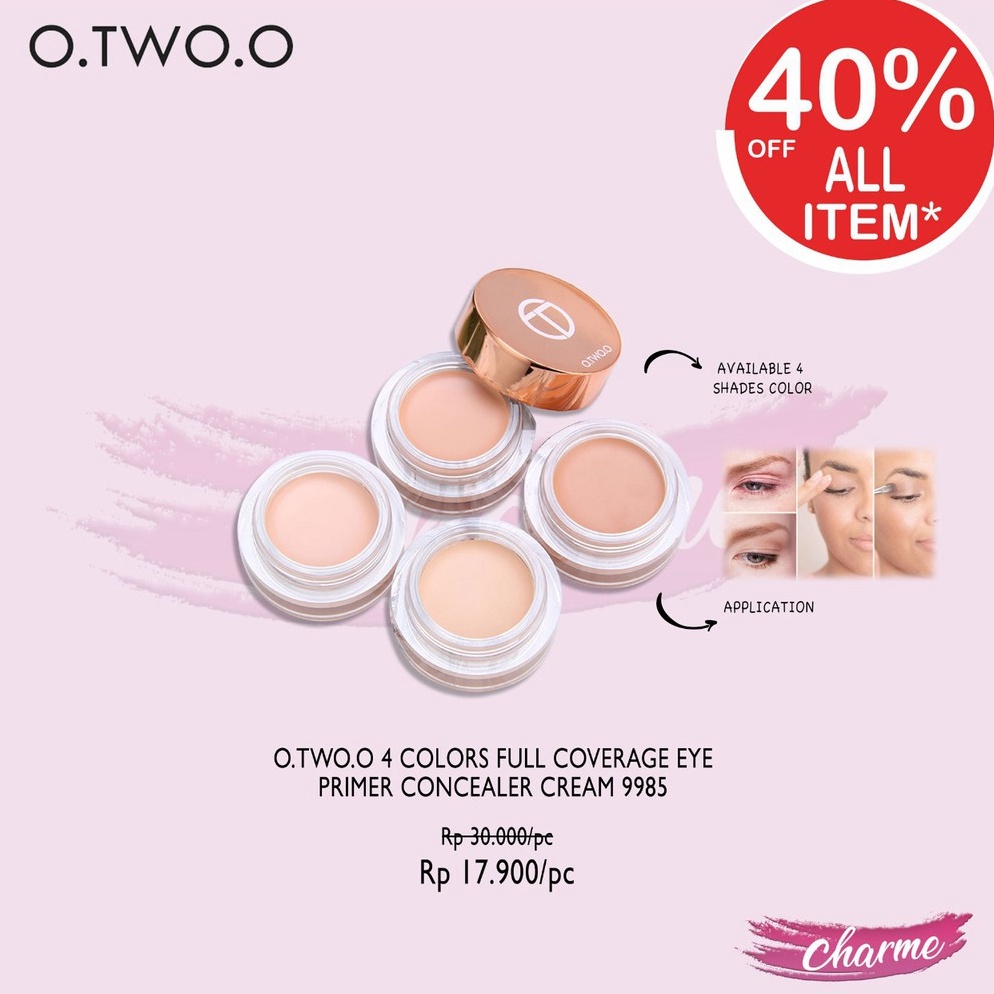 Spesial READY  ORI OTwoo Otwoo 4 Colors Full Coverage Eye Primer Concealer Cream 9985 otw9985