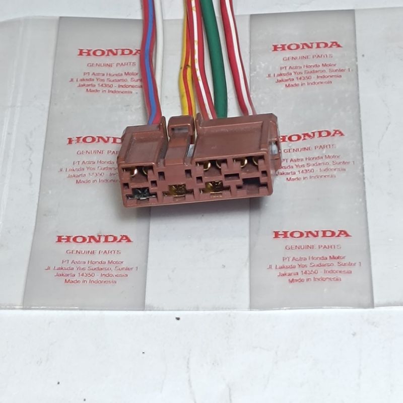 SOKET KABEL ACG ECM ECU BEAT F1 BEAT Pop Esp, Eco Street Esp, Scoopy Esp, Vario 110 ESP ,Genio Esp 6