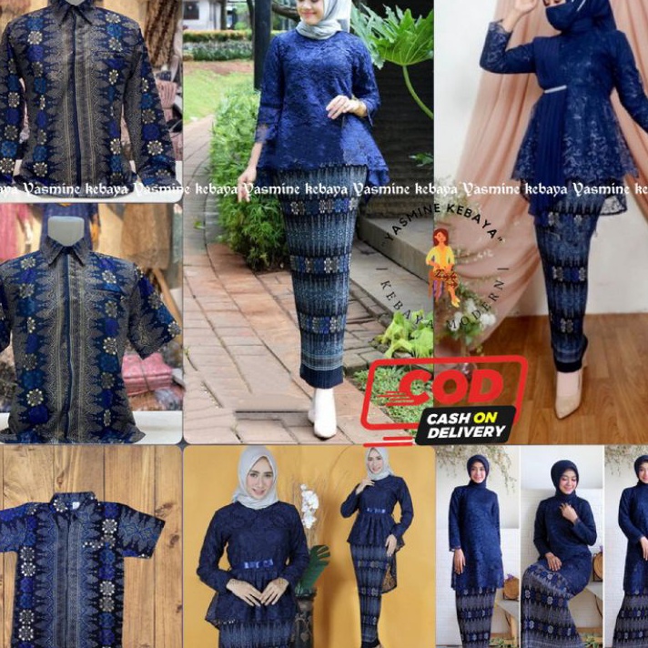Promo BAJU BATIK COUPLE  COUPLE SARIMBIT  COUPLE KEBAYA BROKAT TUNIK SET KEMEJA BATIK MODERN KELUARG