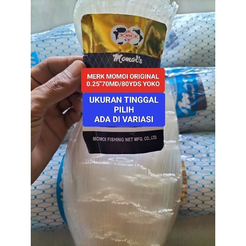 Jaring ikan momoi 0.25 UKURAN TINGGAL PILIH pukat ikan jaring momoi jaring ikan senar jaring ikan mu