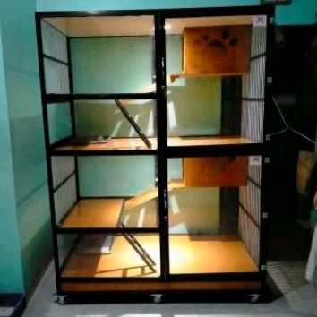 Apartemen Kucing Kioskandang Uk. 150x85x200cm