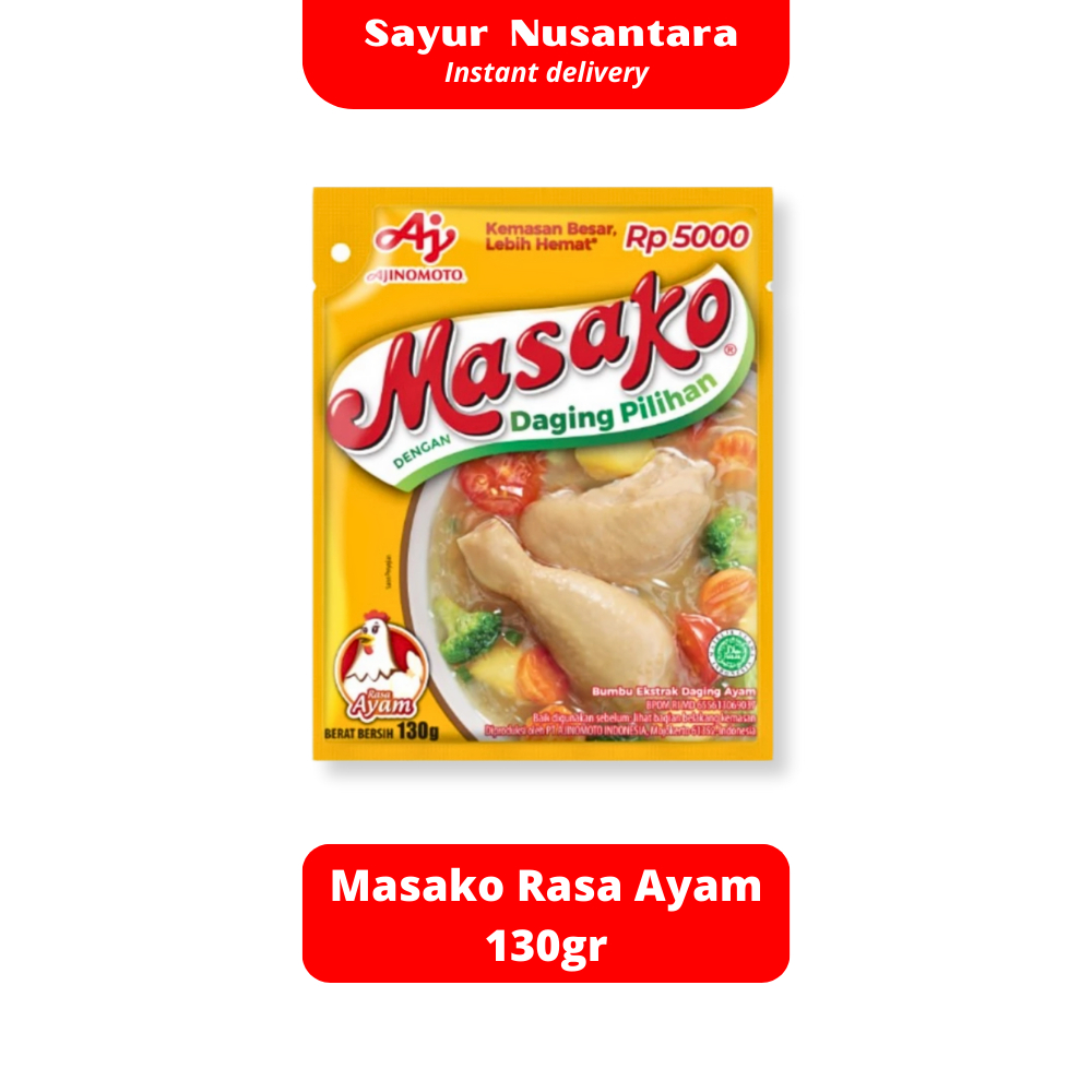 

Masako Ayam 130gr - Sayur Nusantara