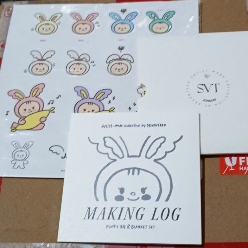 [JNE ONLY] MAKING LOG + STICKER ONLY JJONG TORAM JEONGHAN DOLL SEVENTEEN ARTIST MADE COLLECTION