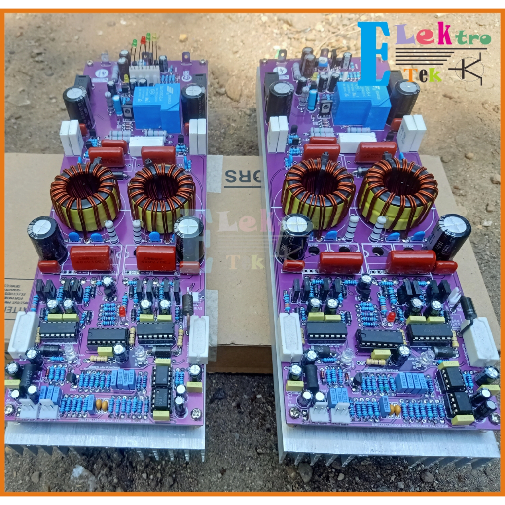 Class D Fullbridge D2K5 Dobel Feedback fullbridge Kit Power Amplifier + limiter KOMPLIT HS DAN FINAL SIAP PAKAI
