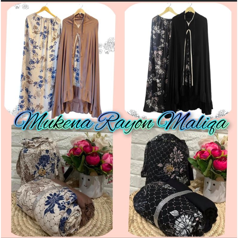 Mukena Maliqa RAYON ILLAYA/ FARASHA /Travel Brivia Polka /Rayon Jasmine/ Adiva / Summer